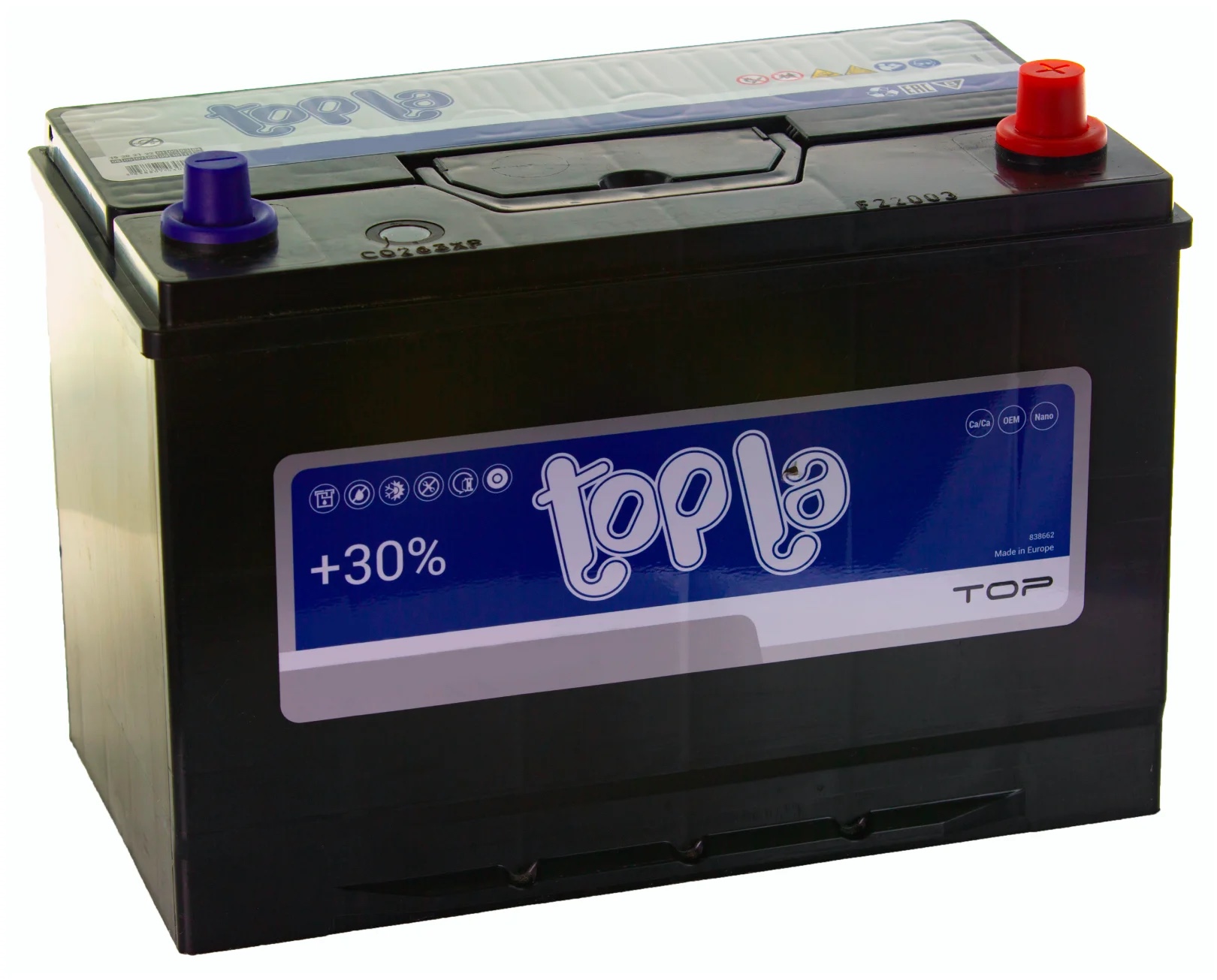 Аккумулятор Topla 118002 12V 100Ah 900A R+